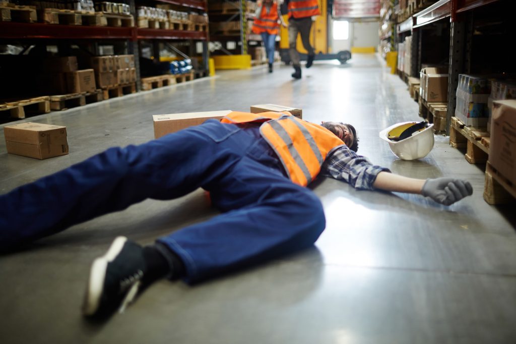 Workplace Slip, Trip or Fall - slip and trip hazards in the workplace, suing employer for negligence compensation claims Glasgow