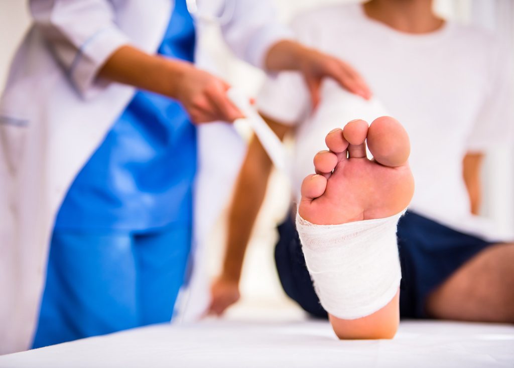 Glasgow foot injury compensation, crush foot claims